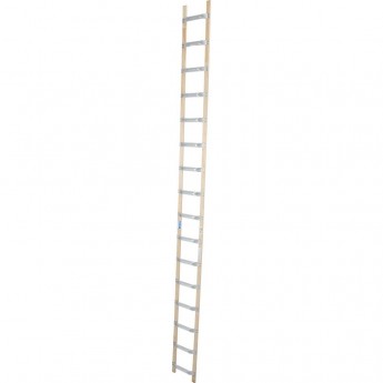 Лестница KRAUSE для крыши, 16 перекладин (алюминий/дерево)