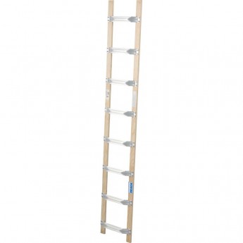 Лестница KRAUSE для крыши, 8 перекладин (алюминий/дерево)