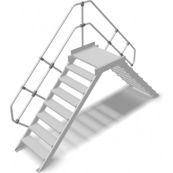 Переход с платформой KRAUSE 8 ступеней 800 мм 45°