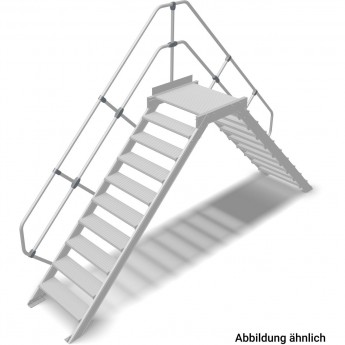 Переход с платформой KRAUSE STABILO 826497, 10 ступеней 1000 мм 45°