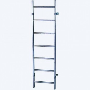 Шахтная лестница KRAUSE STABILO 815958, оцинкованная сталь, ширина 440 мм, 8 перекладин