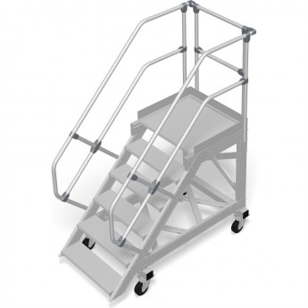 Трап с платформой передвижной KRAUSE 6 ступеней, ширина 1000 мм 45°