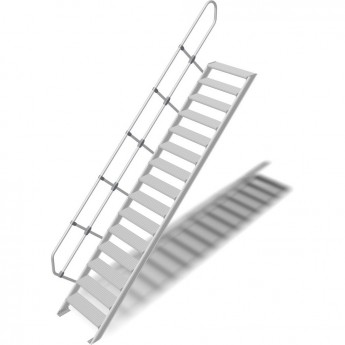 Трап стационарный KRAUSE 15 ступеней, ширина 1000 мм 60°