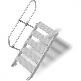 Трап стационарный KRAUSE 5 ступеней, ширина 800 мм 45°